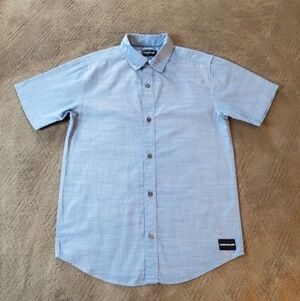 Calvin Klein Jeans Kid's Casual Blue Short Sleeve Shirt